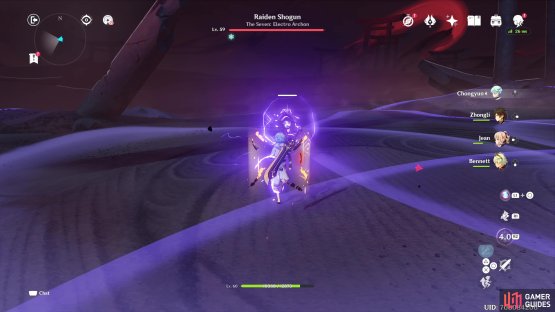 Destroy one of the Electro Orbs to avoid the large AoE attack. 