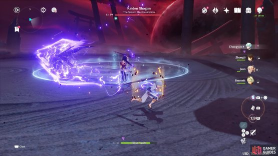 Watch out for the Raiden Shogun quick slash attacks