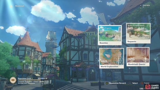 This is the City Reputation screen which can be accessed by talking to Hertha