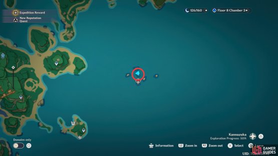 The Tatarasuna Fishing Point is located in the shipwreck to the east of Tatarasuna, you&rsquo;ll need your boat to reach it.