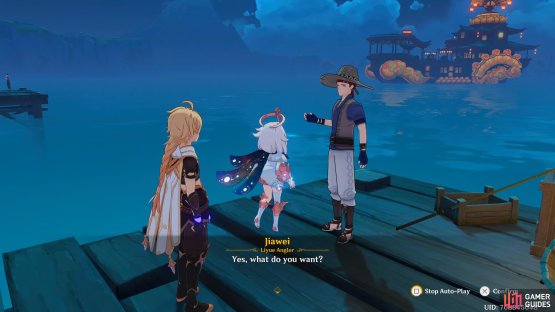although he has no intention of going into the ocean again, he will offer you some training.
