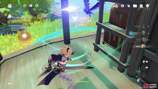 then use an anemo character to blow away the mess. 