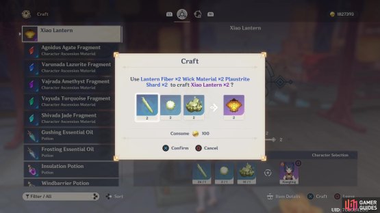 Craft three lanterns