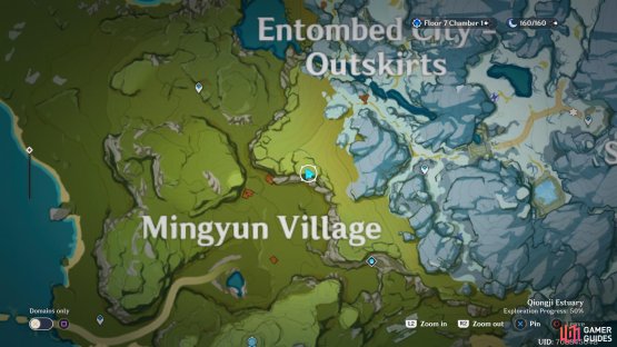 By heading north/northeast you&rsquo;ll find a cave in the rock face