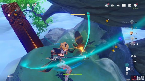 Defeat the the rock clusters on to activate the pedestals 