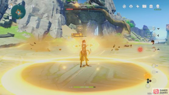 back away from the pillar when you see the beam going into it.
