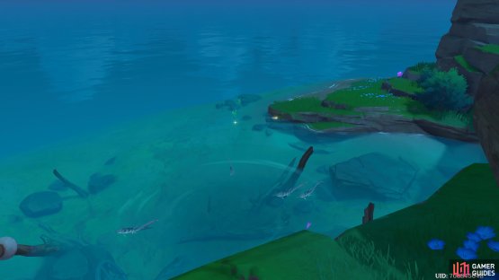 Here is a visual of the South Of Amakane Fishing point.