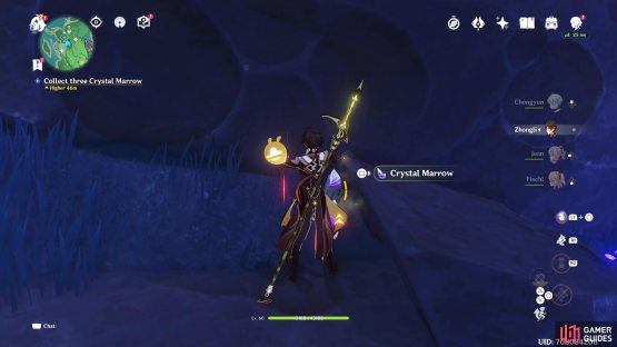 to find a bunch of Crystal Marrow ready to collect. 