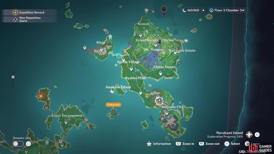 Head to this location on the map and speak with Ei