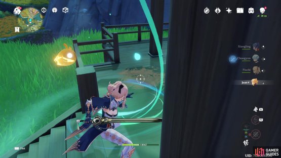 Use a Anemo or Hydro Character to clean the house 