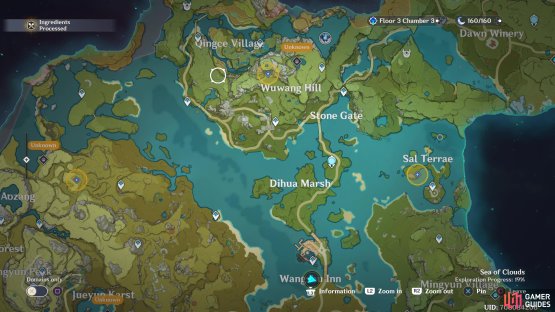 then go to these three locations and open the chests