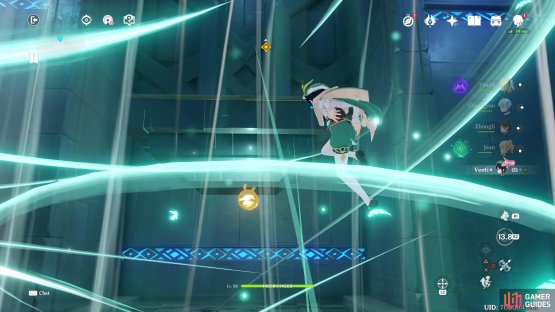 Use Venti&rsquo;s Elemental Skill to glide up to the lift