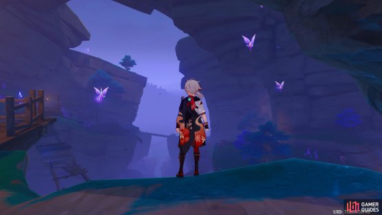 Thunder Spheres are small purple butterfly like objects.