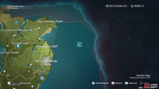 The Unmarked Island is located here