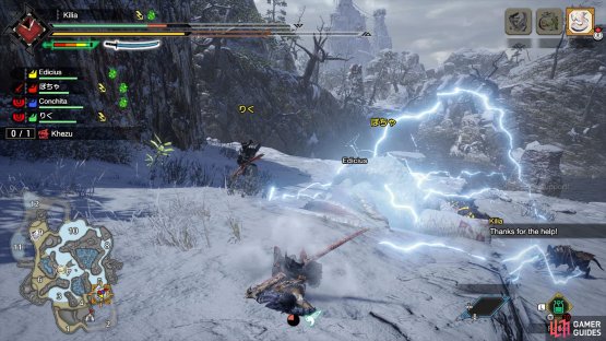 Watch out for Khezu&rsquo;s electrical attacks. 