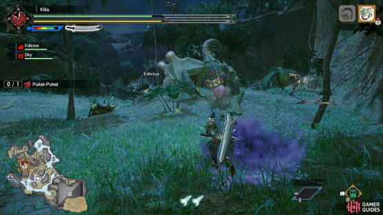 Watch out for Pukei-Pukei&rsquo;s poison attack.