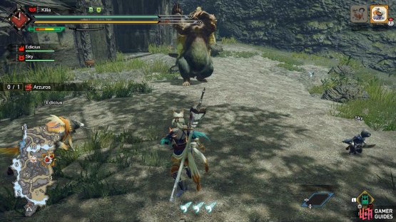 When Arzuros leans back roll away