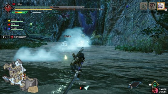Watch out for Somnacanths breathing attack.