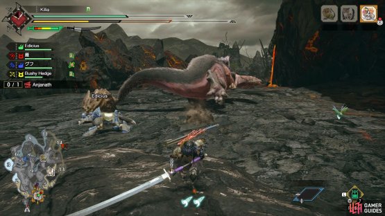 Watch out for Anjanaths headbutt attack.