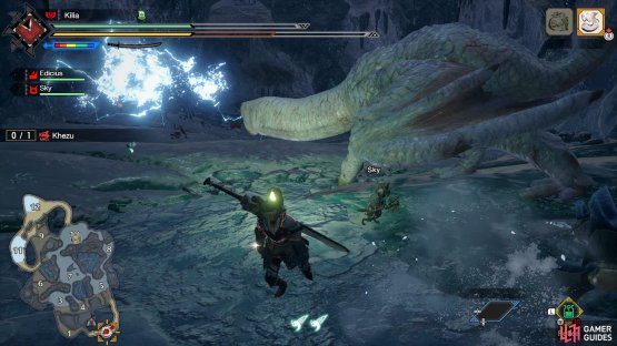Watch out for Khezu&rsquo;s electrical attacks.