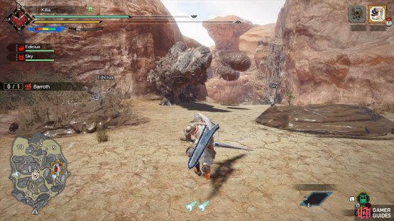 Watch out for the balls of mud that Barroth drop as they will slow you down.
