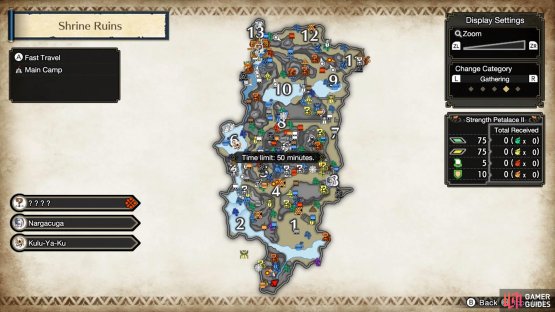 Head to one of the three potential locations to find Almudron.