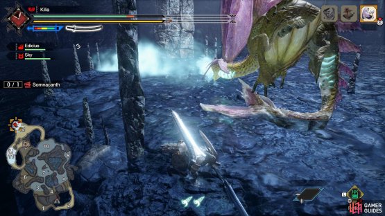Watch out for Somnacanth&rsquo;s breathing attack, as it can cause you to fall asleep.