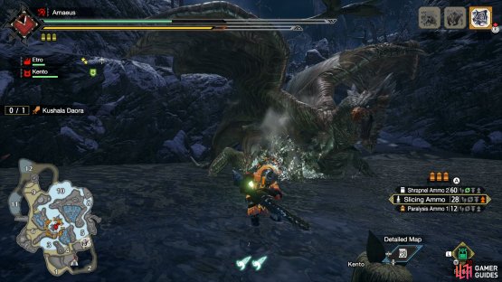 Kushala will lunge at you with a snapping of its jaws from the left