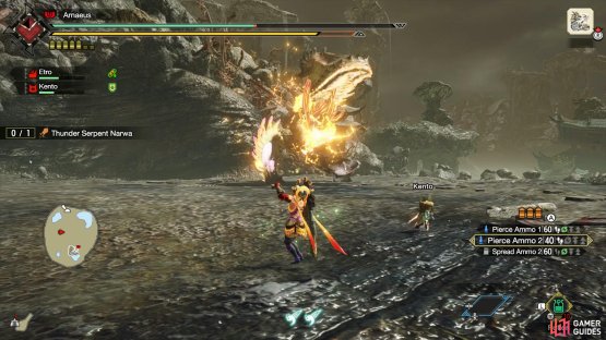 Narwa will charge up thunder around its head 