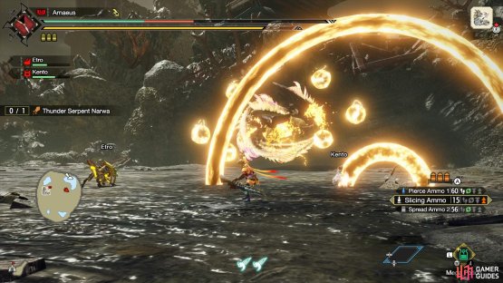 Narwa will conjure several thunder orbs around itself.