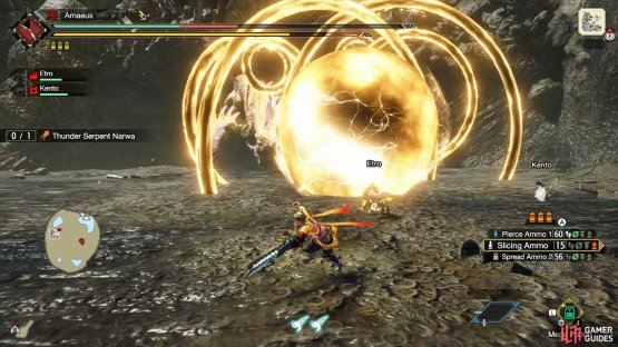 The orbs will transform into multiple rings with one of them being a large thunder orb.