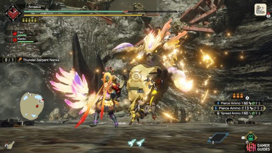 Thunder particles will appear around Narwa&rsquo;s claw