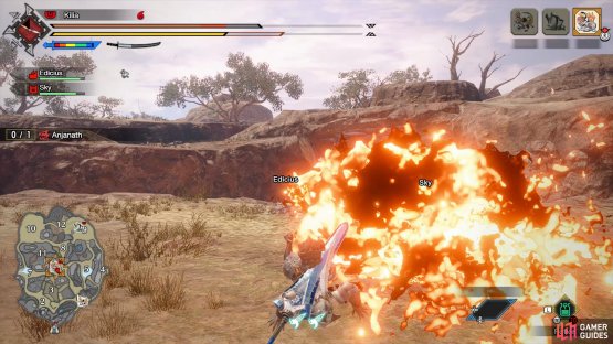 Watch out for Anjanaths flame attacks.