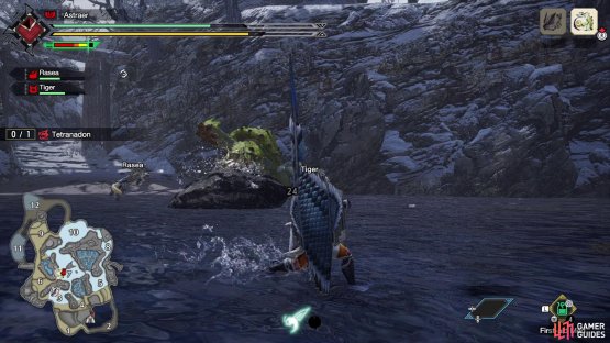 it will pick up a large rock and throw it at you from range.