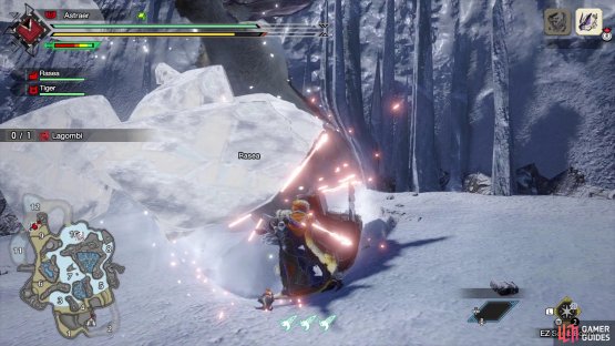 Lagombi has a number of attacks involving tossing Snowballs at you