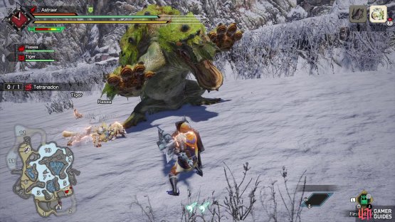 Tetranadon will raise its forelegs
