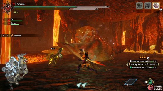 Teostra will cover his face with his wing, kind of like a vampire