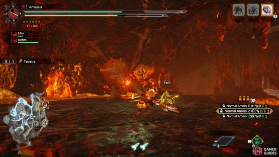 Teostra will lean back, then thrust his forwards
