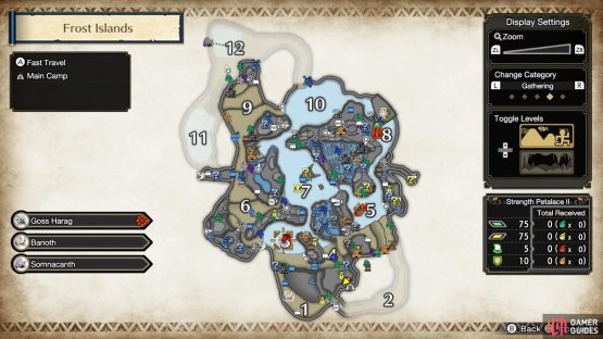 Head to one of the three areas to find Goss Harag roaming around.