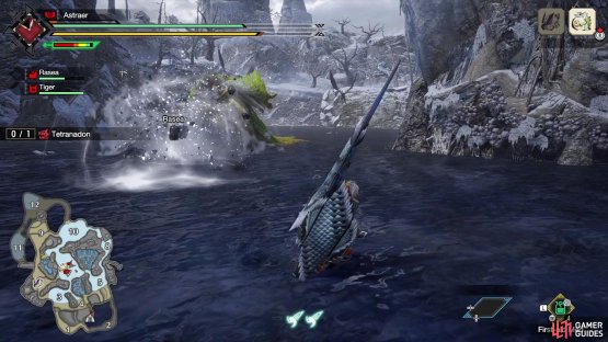 and then toss out a large ball of water.