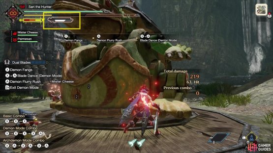 When you land successful attacks in Demon Mode, your demon gauge will fill