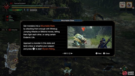 When a monster is in the mountable state, you can ride them by attacking or by pressing A when sheathed.