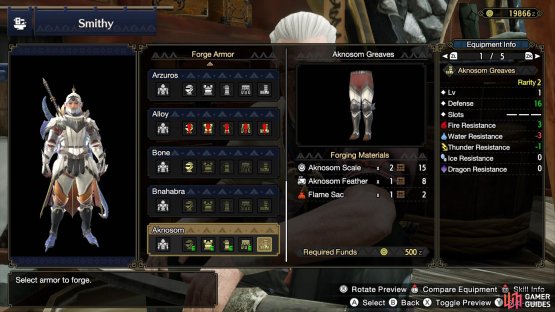 After hunting a new large monster, check if their weapon/armor is a worthwhile upgrade or not.