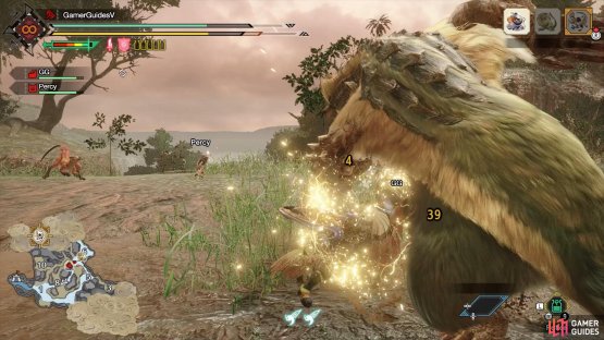 Release X at the right moment to do a Condensed Element Slash and activate Sword Boost.