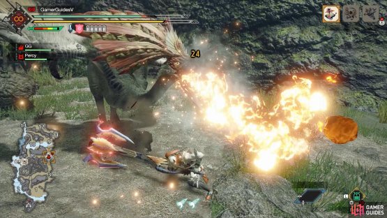 If you&rsquo;re close enough, the fireballs can&rsquo;t touch you.