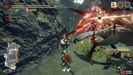Smack its head, crest and wings for big damage.