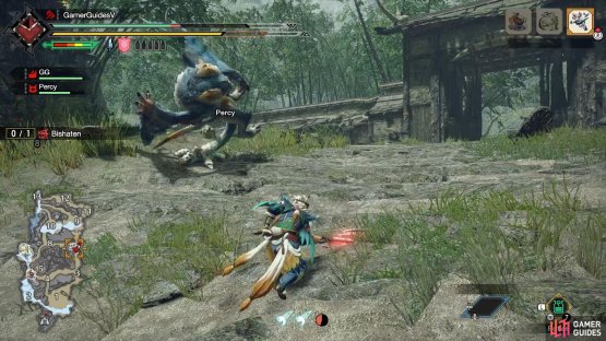 An arm sweep in action.