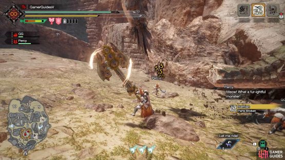 Once her tail comes off, her attacks will be much easier to dodge.