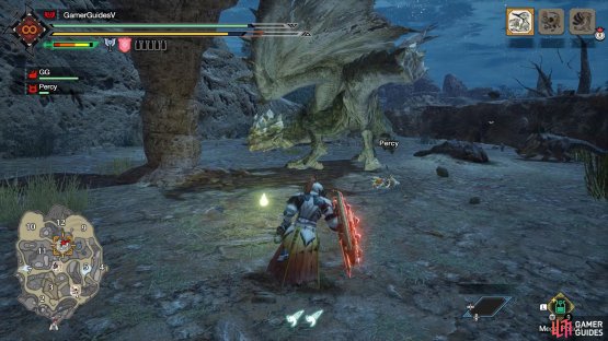 Rathian will turn towards the direction she&rsquo;ll charge at.