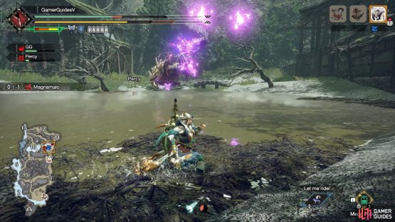 Failing that, look for the blue skull icon, which means the monster is weak.